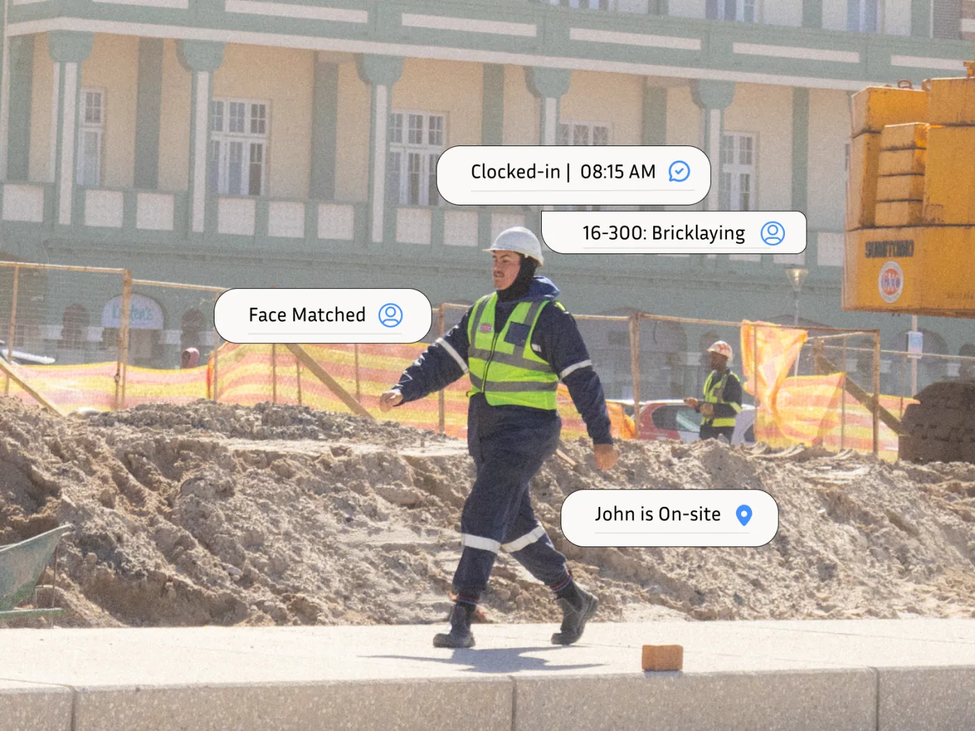 WorkWeek clocking and cost-code allocation overview.