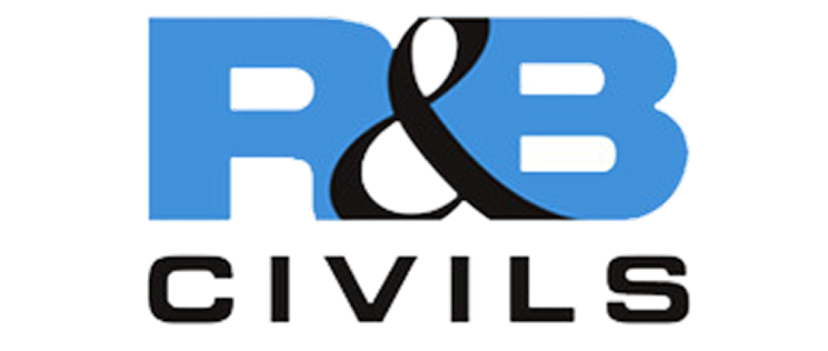 R and B Civils logo - South African infrastructure contractor using WorkWeek employee clocking software