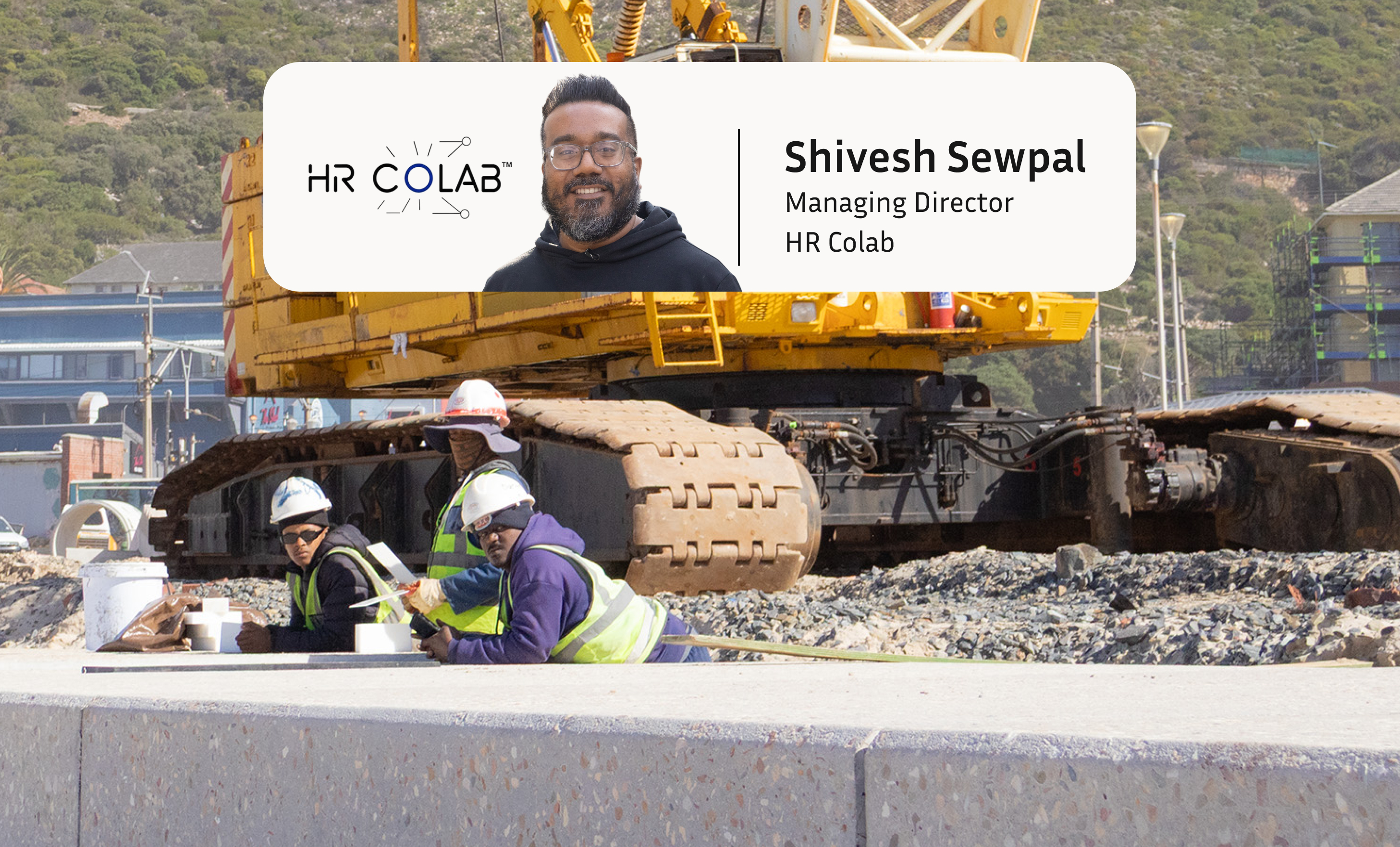 South African construction professional on site