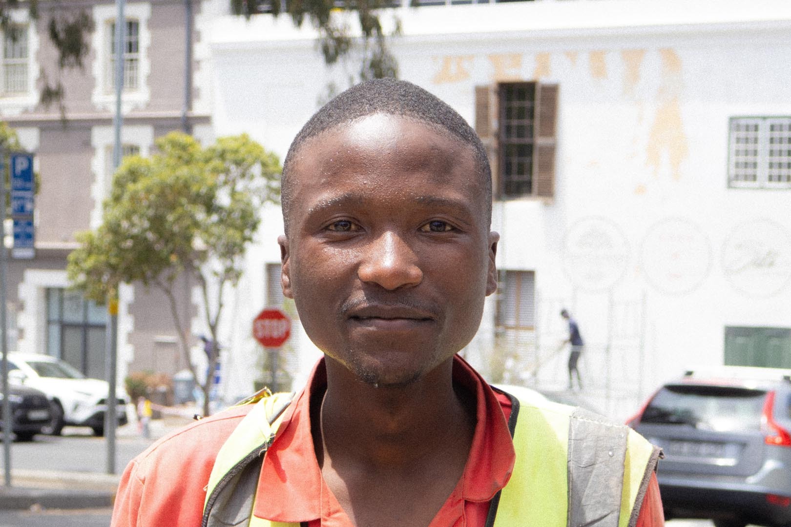 Construction worker portrait